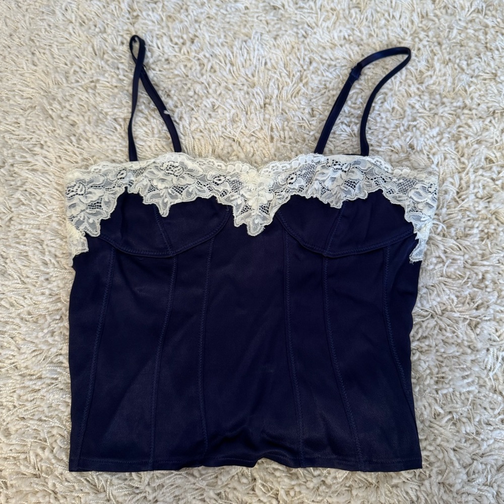 Gab & Kate Melissa Top Navy